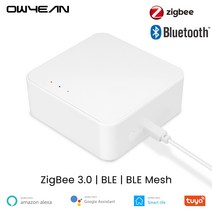 Tuya 스마트 무선 지그비 3.0 WiFi 블루투스 메쉬 BLE 게이트웨이 허브 브릿지 라이프 작동 Alexa Google 홈 컨트롤 센터, 한개옵션0