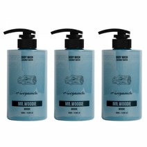 휘감다 바디워시 우디, 3개, 500ml