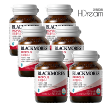 블랙모어스 호주 프로폴리스 Propolis 6박스 HD 프로폴리스, 블랙모어스 호주 프로폴리스 45캡슐 x 6박스