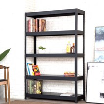 도매링크 고릴라랙 앵글선반-무볼트 조립식 철제선반 진열대, 1개, 1200x400x1500 5단