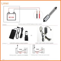 엑추에이터 마이크로 선형 액추에이터 6V 12V DC 모터 실린더 로보틱스 자동화용 10mm 스트로크, 02 7MM-S 10MM 128N_02 12V