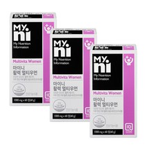 일동 마이니 활력 멀티우먼 종합 멀티 비타민 18종 여성 비타민B군 식약처인증 건강기능식품 3박스, 1개