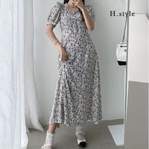 에이치스타일 OP 나염스퀘어원피스 봄 여름 OPS