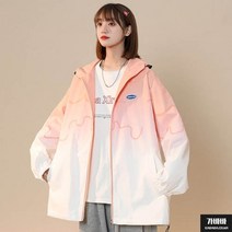 가바바 여성 빅사이즈 바람막이 그라데이션으로 고급져 보이는 캐주얼 아우터 G70558
