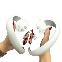 VR 마스크 땀 방지 컨트롤러 실리콘 그립 Pico 4 헤드셋 핸들 보호대 커버, 04 White