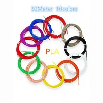 pla 필라멘트 여행 케이스와 함께 크리스마스 크리 에이 티브 3D 펜, 편평한 필라멘트, pla50m