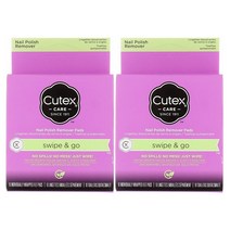 Generic 큐텍스 스와이프&고 네일폴리쉬 제거패드 매니큐어제거제패드 홈뷰티용 네일리무버 2개입 2세트