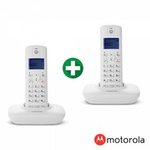 [모토로라] 무선 전화기 T401A+ 듀얼 Dual 화이트+화이트