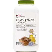 GNC SuperFoods 아마씨 오일 1300 MG