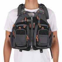 릭사다 새로운 낚시 조끼 구명, 검정