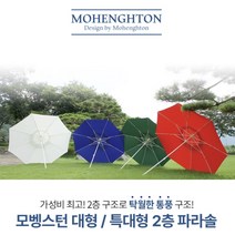 마당파라솔 낚시용 우산 카페 파라솔 통품 꺽임형 자외선, 대형 파라솔 꺾임형, 옐로우
