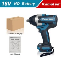 Kamolee-1800 N.M 토크 6.0Ah 6000mAh DTW700 브러시리스 전기 임팩트 렌치 마끼다 18V 배터리용 1/2 리튬, 01 No Battery Carton_03 UK