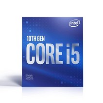Intel 코어 i5-10400F 데스크탑 프로세서 6코어 최대 4.3GHz 프로세서 그래픽 미포함 LGA1200(인텔 400 시리즈 칩셋) 65W 모델 번호: BX8070110