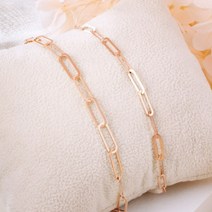 골드앤 여성용 14K 네바 클립체인 팔찌