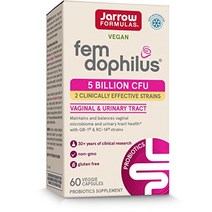 Jarrow Formulas 펨도피러스 여성용 유산균 10억 60캡슐, 5 Billion CFU, 60 Count (Pack of 1)