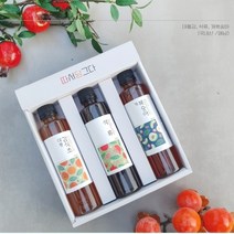 마음을전하는 수제 개복숭아청 석류청 오디청 청선물세트 설날, 석류청 개복숭아청 감식초 3종선물세트