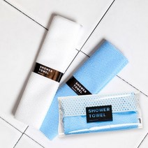 한성폴드 버블메이트 중앙띠포장 일회용 샤워타월 (500EA), 블루, 500개입
