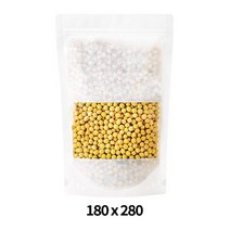 전통한지스탠드(지퍼형) / 180x280 / 100매 / 쥐포 진미채 문어발 마른안주 애견간식 건어물 건수산물 농산물 곡식 견과류 소분보관 포장봉투