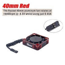 대형 선풍기 축사용 업소용 공업용 선풍기 Surpass Hobby-RC 냉각 팬 25mm 30mm 50mm 알루미늄 쿨 금속 카, 14 40mm Red