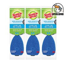 3M 손잡이형 클리너 디시원드 제로스크래치용 리필(2입) x 3개, 2개