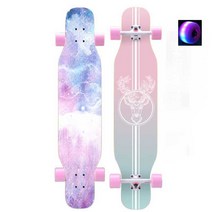 플래시 휠 스케이트보드 42인치 롱보드 입문 댄싱, 01.suprome(플래시 휠)