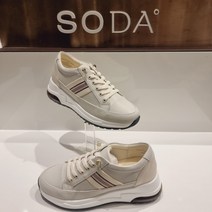 소다 SODA 여성 스니커즈 2022S227 베이지 (밴드끈슈즈 발편한 데일리 스니커즈)NC신구로