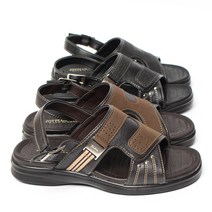 남자샌들 정장스타일 슬리퍼 사무실 근무화 국내산 뒷축벨트 국내산 말랑말랑쿠션 장거리운전자 가죽 샌들