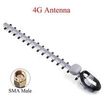 4g2.4g wifi 안테나 25dbi rp-smasma 남성 야외 무선 야기 안테나 라우터 부스터 증폭기 모뎀 1.5m4.92ft, 협력사, 4g 안테나