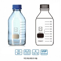 랩바틀 눈금 유리 샘플병 메디아병 1L 실험기자재 연구실 과학교구 연구교재 실험교구 연구교구 실험실, 1개, 샘플병 250ml