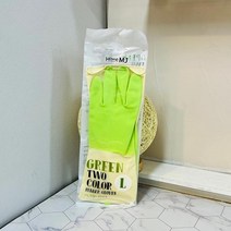 (ABM도매콜) 그린 투컬러 고무장갑 L, 상세페이지 참조, 상세페이지 참조