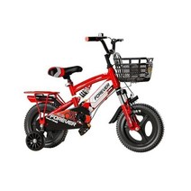 YAnou Shop 어린이용 자전거 남아용 2~10세용 페달 학생용, Red, 16 IN