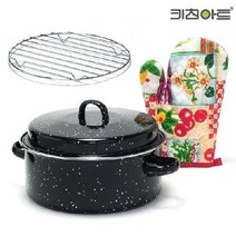 키친아트 고구마 직화냄비 군고구마 직화구이 냄비, 03_키친아트 직화냄비 26cm+장갑