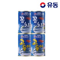 [KT알파쇼핑][유동] 유동 꽁치 400g x2개 +유동 고등어 400g x2개, 2개