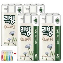 삼정 리빙 3겹 데코 에코 스마일 화장지(재생) 22m*30롤*4pack+ 포켓티슈 10매*5개