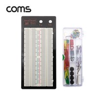 라이트컴 Coms WA162 브레드보드 빵판 1360핀 82.5x165.5x8.5mm 점퍼와이어키트 14종 140개입 포함 [G] 기타, 선택없음