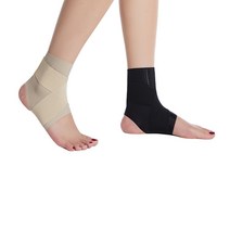 가볍고 편한 실크 발목 보호대, 블랙1개