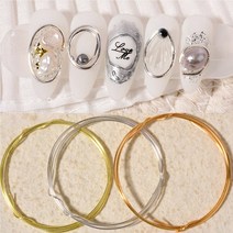 네일 1MM 두꺼운 와이어 3색, 골드