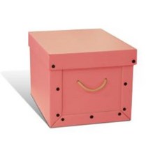 이케이박스 수납정리함, 핑크파스텔 단추식 정리함, 4개입