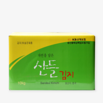 산들김치 중국산 10kg, 아이스박스