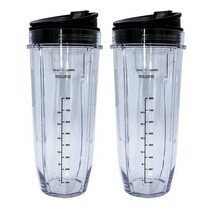 닌자 블렌더 교체 부품 nutri ninja auto-iq 1000w 및 듀얼 블렌더용 밀폐된 뚜껑 닌자 교체 부품 및 액세서리가 있는 32온스 컵 호환