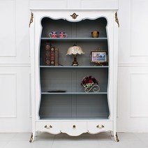 소피아엘렌 그레이스 프렌치 엔틱 오픈 장식장 접시장 원목