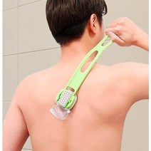 특허등록 세균방지 무독성소재 세척가능 혼자 등에로션바르는도구, 그린