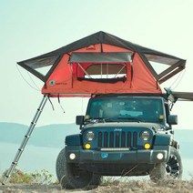 루프 탑 텐트 박스 백 지붕 위 차박 캠핑 일체형 카크닉 SUV 경차 차량 2 3 4 인 용, 1.4미터 오렌지 레드향상된 버전