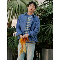 [빈폴] [GREEN BP] [BCycle] 오가닉코튼 셔츠형 아우터 블루 (BC3139N03P)
