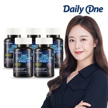 데일리원 글루콘산 아연 900mg 120정, 5통
