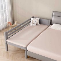 침대 확장 프레임 연결 평상형 안전 가드 아기 소파, 2면 가드레일 모델 120x60cm