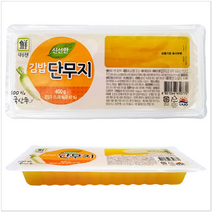 노란단무지 맛있는 일회용 업소용 김밥용 비타 김밥 단무지 봄소풍 나들이준비물 집콕요리, 대림 신선한 국산무 김밥 단무지 400g