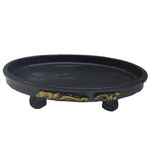 한반도농원 B29. 타원장미 미니(검정색) 수반 분재용수반 분재용 숯화분 화분받침 꽃꽃이용수반