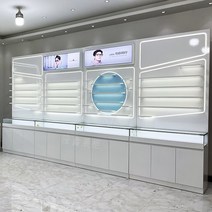 안경진열대 안경거치대 진열장 선글라스 디스플레이 보관함 2023 안경 캐비닛 라인 조명 장식 전체 저장소 사용자 정의 페인트 카운터, [03] 카운터 100x50x90. 구체적인 은 고객