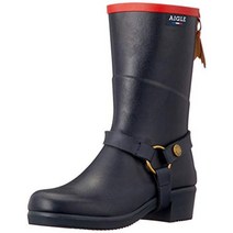 [에이글] 레인 부츠 [공식] [신 로고 모델] 여성 미스 줄리 고무 부츠 다크 네이비 × 레드 24 cm